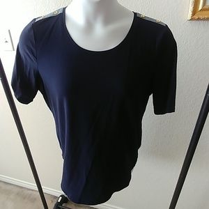 NWT Jones New York Navy Top Size XL
